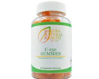 Vitamin C Gummies: Sakura Natural Health, 250mg, 90 Count