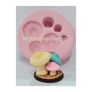 Stampo in silicone per funghi carini ADD #19 per realizzare bambole in argilla, resina, sapone, candele e altri lavori artigianali