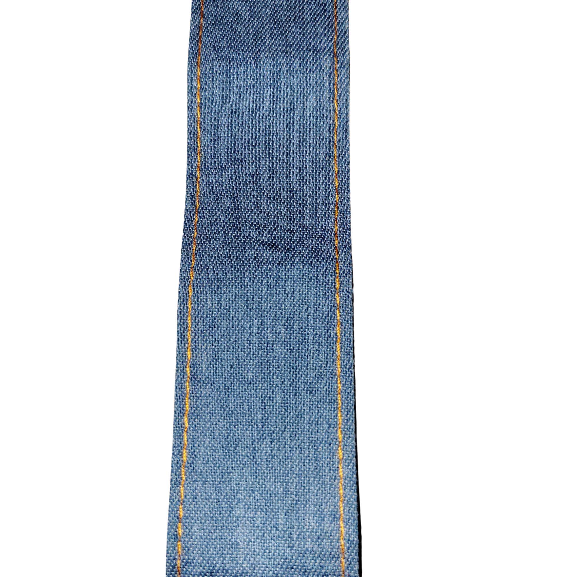 Final Sale! Real Denim Ribbon - 3 Sizes, 3 Colors - Sold by the