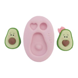 Stampo in silicone per avocado 707MA per realizzare bambole in argilla, resina, sapone, candele e altri lavori artigianali