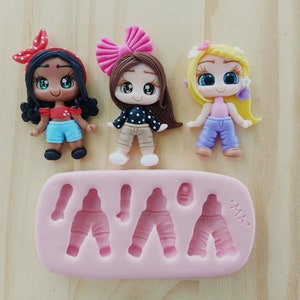 Jeans Fashion Mold 854 MA for Clay Dolls Making, Resin, Soap, Candles and other crafts