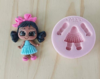 Knitting Fashion Mold 849 MA for Clay Dolls Making, Resin, Soap, Candles and other crafts