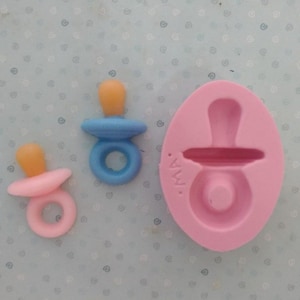 Stampo in silicone per ciuccio 436MA per realizzare bambole in argilla, resina, sapone, candele e altri lavori artigianali