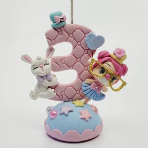 Magic Circus themed candle #3 for cake top
