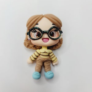 Doll #472 Clay Doll for Bows Center, Headbands and other Craft Projects - Made with Cold Porcelain Clay