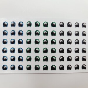 Adhesive Resin Eyes for Clays V.A.022 Lulu (MICRO) 48 Pairs(XX-SM) 4.7MM -Multicolor