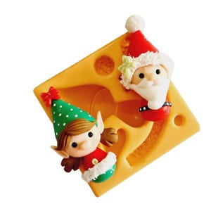MD #42 Stampo in silicone per ciondolo albero di Natale per realizzare bambole di argilla, resina, sapone, candele e altri lavori artigianali