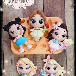 MD #66 Hair Fringes Silicone Mold  for Clay Dolls Making, Resin, Soap, Candles and other crafts