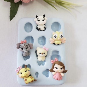 Mini Miudinhos Silicone Mold AJ #18 for Clay Dolls Making, Resin, Soap, Candles and other crafts