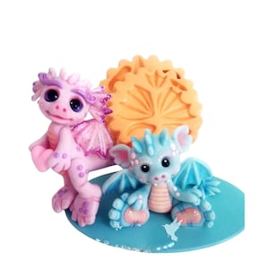 MD #73 Baby Dragon Mold  for Clay Dolls Making, Resin, Soap, Candles and other crafts