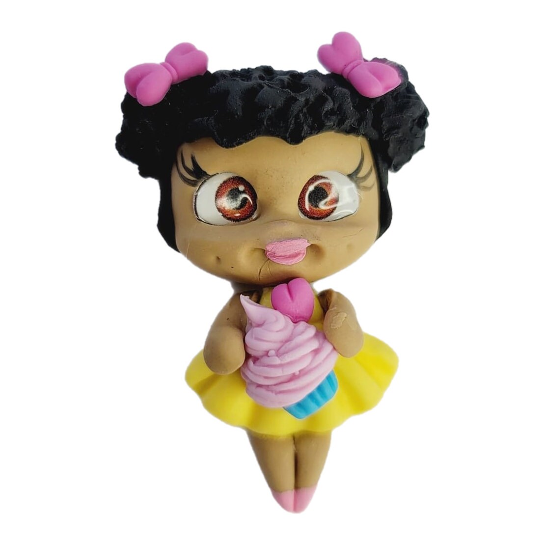 Doll #422 Clay Doll for Bows Center, Headbands and other Craft Projects - Made with Cold Porcelain Clay