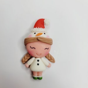 Doll #419 Clay Doll for Bows Center, Headbands and other Craft Projects - Made with Cold Porcelain Clay