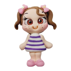 Doll #667 Clay Doll for Bows Center, Headbands and other Craft Projects - Made with Cold Porcelain Clay