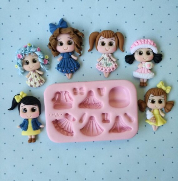 Creative Dolls Creations 3 Silicone Mold 657MA for Clay Dolls 