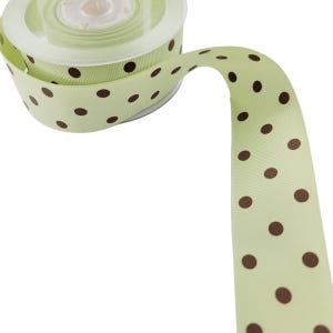 Polka Dots Ripsband - 1 1/2 &quot;(38 mm) - 5 Meter