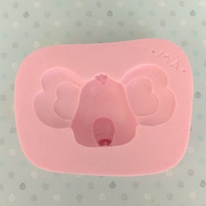 Elephant Face Silicone Mold 046 MA for Clay Dolls Making, Resin, Soap, Candles and other crafts