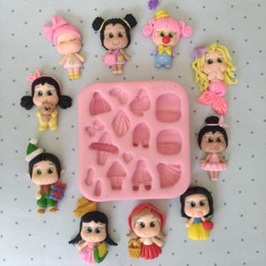 Creative Clays #1 Silicone Mold 633 MA for Clay Dolls Making, Resin, Soap, Candles and other crafts