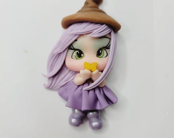 Doll #654 Clay Doll for Bows Center, Headbands and other Craft Projects - Made with Cold Porcelain Clay