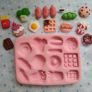 Fridge Magnet Factory Silicone Mold 369 MA for Clay Dolls Making, Resin, Soap, Candles and other crafts