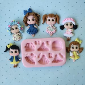 Creative Dolls Creations #3 Silicone Mold 657MA for Clay Dolls Making, Resin, Soap, Candles and other crafts