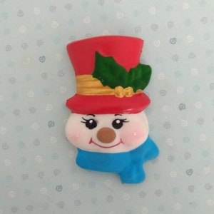 Snow Man Face Silicone Mold 382 MA for Clay Dolls Making, Resin, Soap, Candles and other crafts