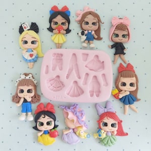 Charming Creations #2 Silicone Mold MA 714 for Clay Dolls Making, Resin, Soap, Candles and other crafts