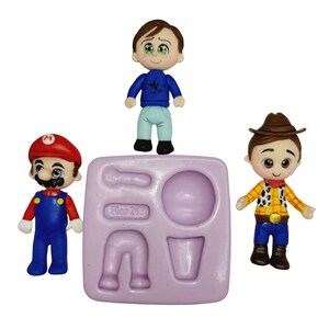 Kids Universal 3D Cake top Silicone Mold FNY #15 for Clay Dolls Making, Resin, Soap, Candles and other crafts