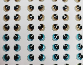 Schlussverkauf!  Klebende Harz-Augen für Tone Multicolor Sty R001 Pp 72 Paar