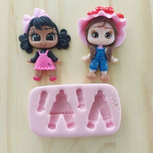 Fashionable girls Mold 855 MA for Clay Dolls Making, Resin, Soap, Candles and other crafts