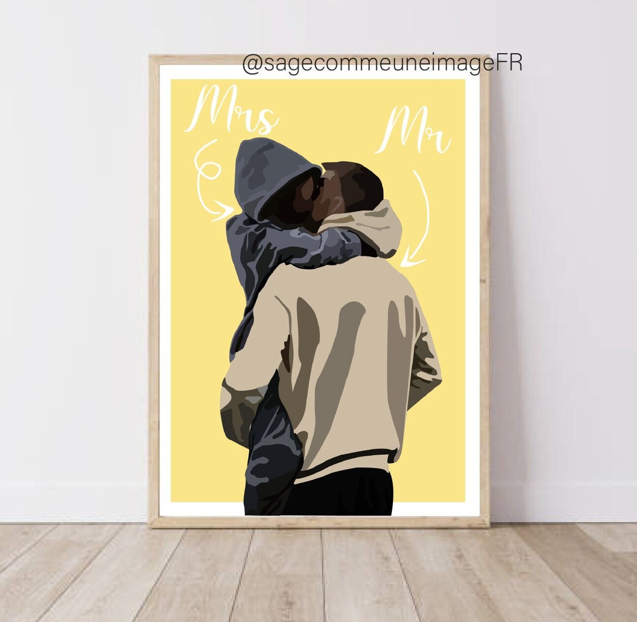 Illustration Personalisée de Couple