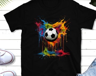 Personalized Kids Soccer Shirt, Colorful Soccer Player Gift