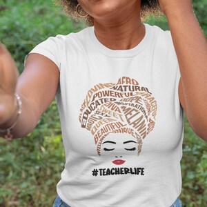Black Teacher Shirt Black Tee Educator T shirt Teacher Black History Month Appreciation Christmas Gift Shirt Education Back To School Shirt