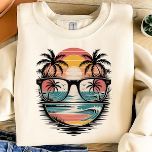 Beach Sunglasses SVG, Beach Sunset PNG, summer vacation t-shirt, ocean summer shirt PNG, Beach Life T-Shirt Design, beach tshirt svg