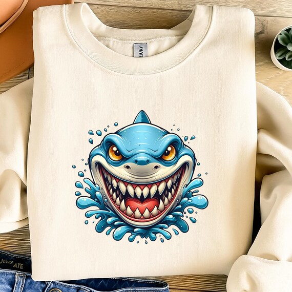 Colorful Shark SVG Funny Shark Png, Family Shark Svg, Shark Svg