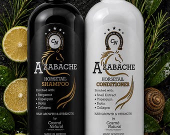 AZABACHE Horsetail Hair Care with Natural Botanical Extracts & Essential Nutrients