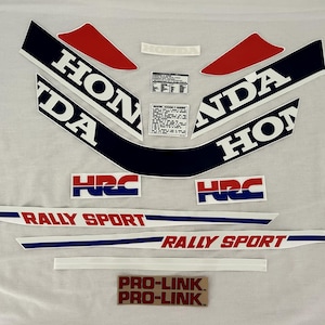 Kit D'autocollants (stickers) Pour Honda MTX 125 Blanche De 1985 - Reproduction Des Décors D'origine, Fabrication Française, Pour Restauration Moto