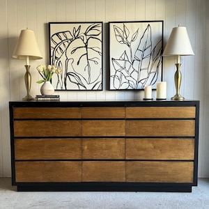 SOLD • Modern 12 Drawer Dresser (READ DESCRIPTION)
