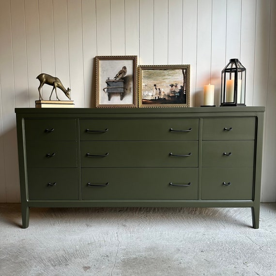 olive green dresser Clarke Pond Green main image 1