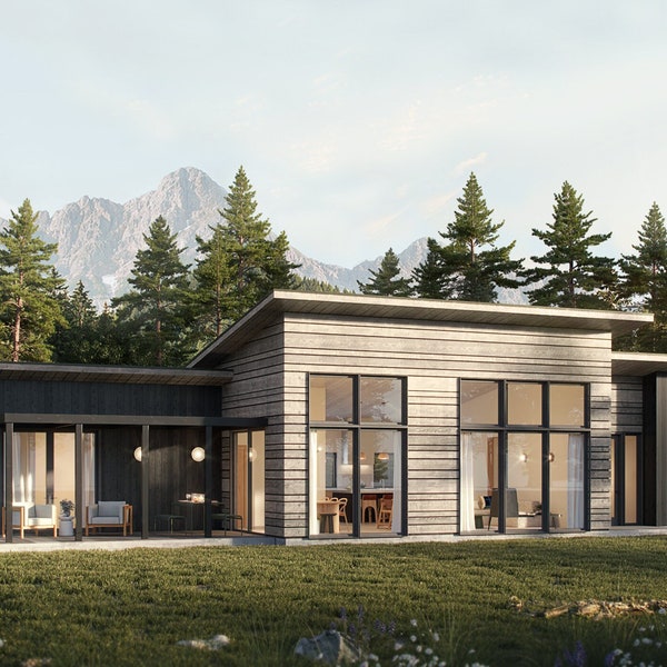 Planeringsset - The Kinfolk - Modernt hus med 4 sovrum