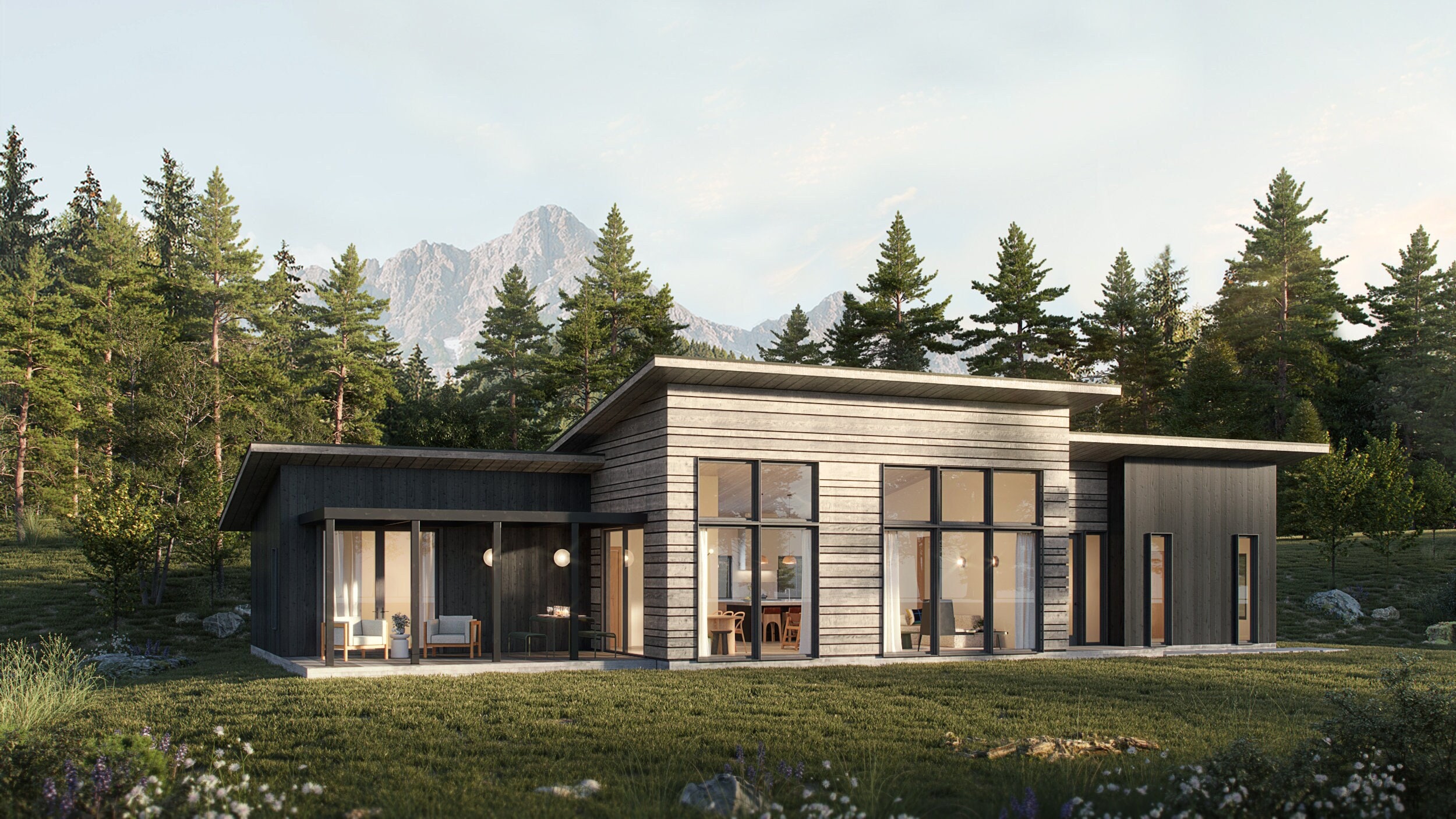 Build Set - The Kinfolk - 4 Bedroom Modern Home Plan