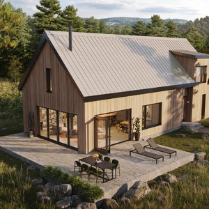 Planning Set - The Hangout V2 - 4 Bedroom Modern Home Plan
