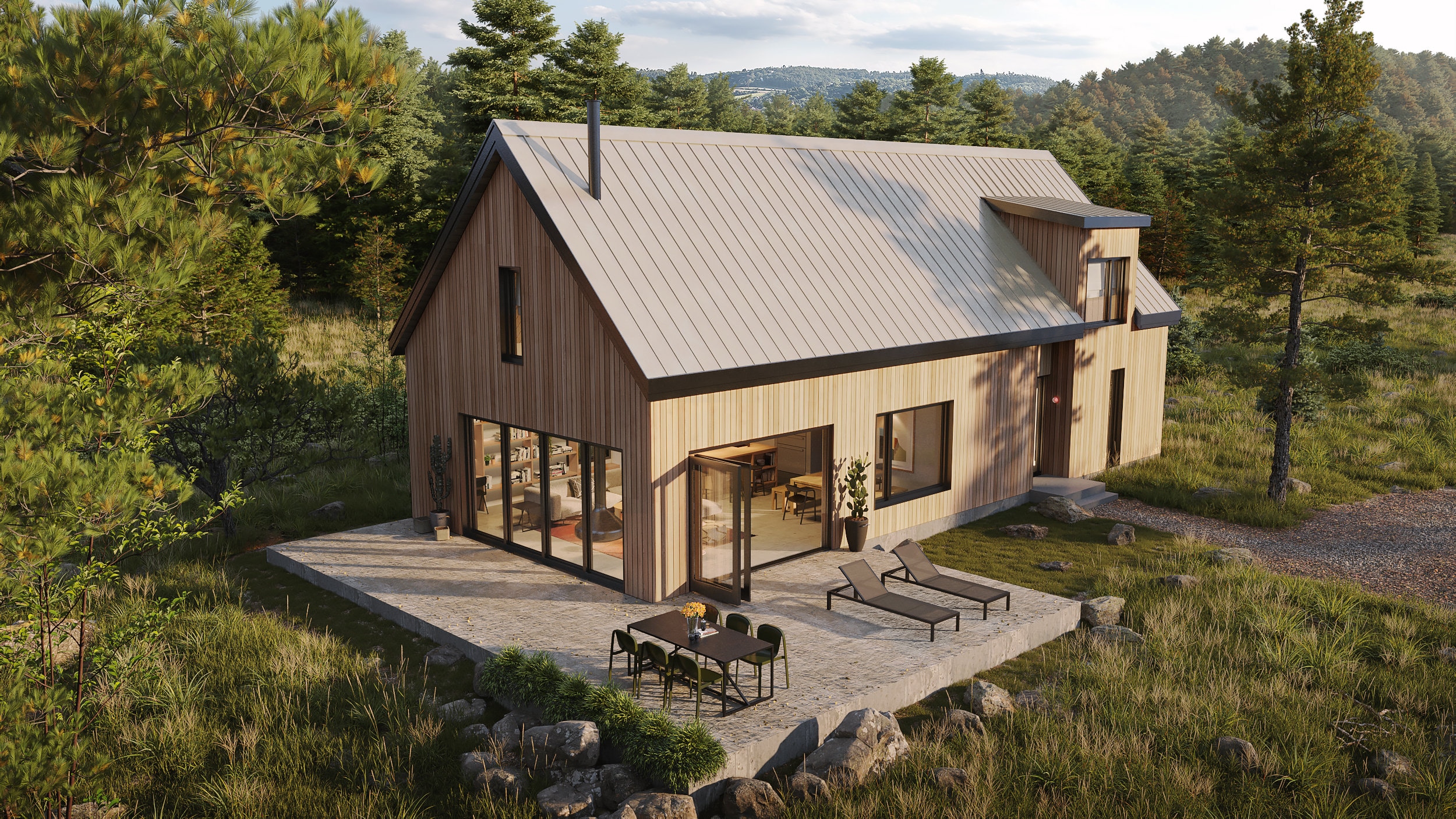 Planning Set - The Hangout V2 - 4 Bedroom Modern Home Plan