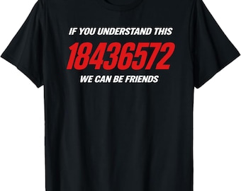 If You Understand This 18436572 We Can Be Friends T-Shirt, Funny Car Enthusiast Gift, Mechanic Engine Order Graphic Tee