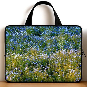 Wildflower 17 Inch Laptop Bag with Handle,  Floral 17 Inch Laptop Sleeve for Women, Case for Dell Xps HP LG Lenovo Thinkpad MSI Alienware