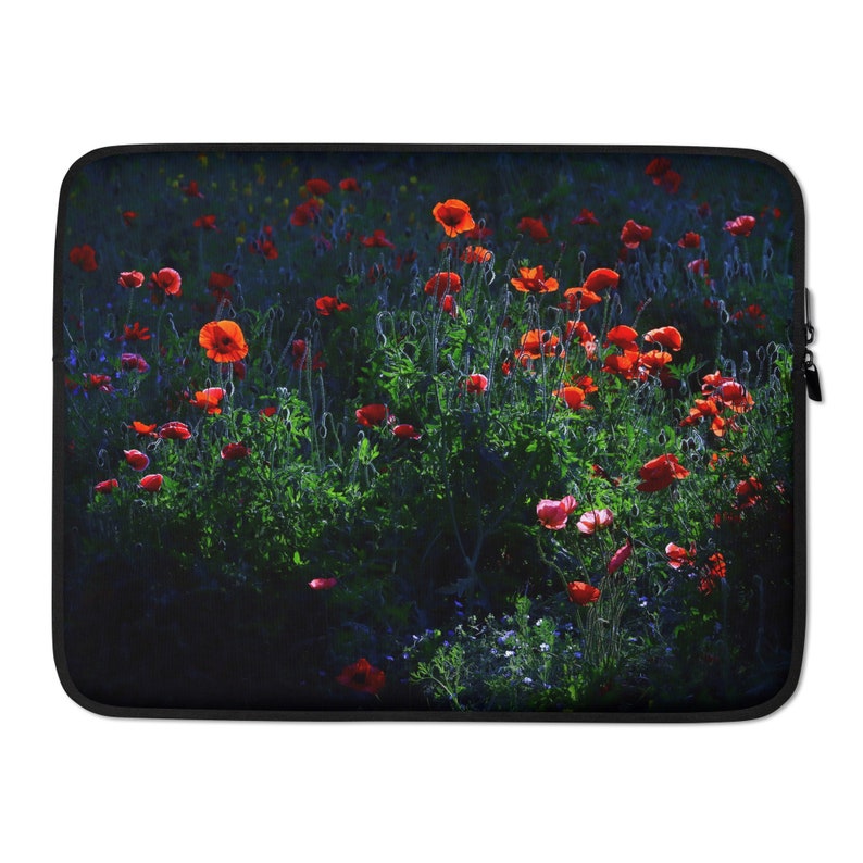 Red Poppy Wildflower iPad Case, Dark Floral Tablet Case for iPad Air Pro 11 12 9, iPad 10 9 Case, iPad 10th gen iPad 10 2 Case image 7