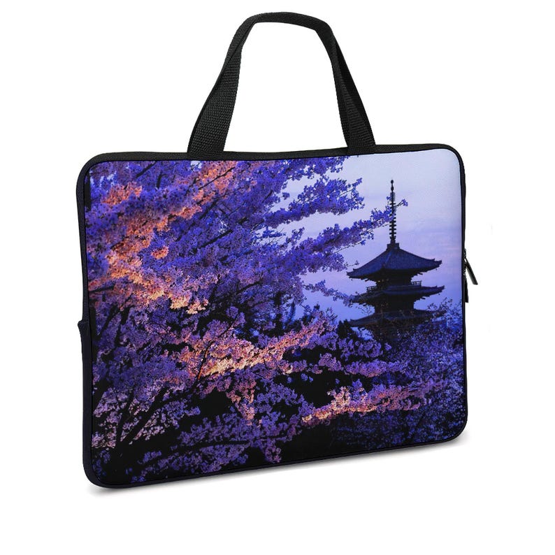 Bolso Sakura para portátil de 17 pulgadas con asa, bolso para mujer, funda de neopreno para Dell XPS, HP, LG Gram, Lenovo, Thinkpad, MSI Titan, Alienware imagen 3