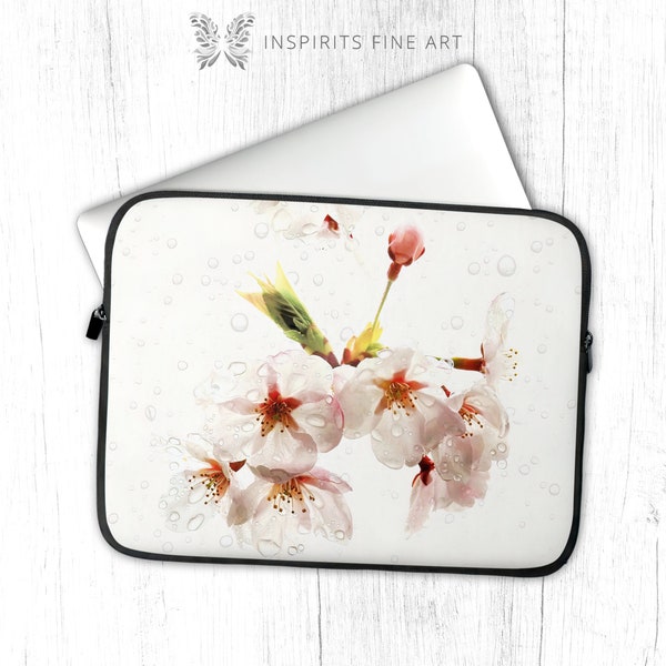 Kirschblüten MacBook Tasche, Sakura Laptop Hülle für MacBook Air Pro Dell Asus HP Alienware, Botanische Abdeckung, Geschenk für Japan-Liebhaber