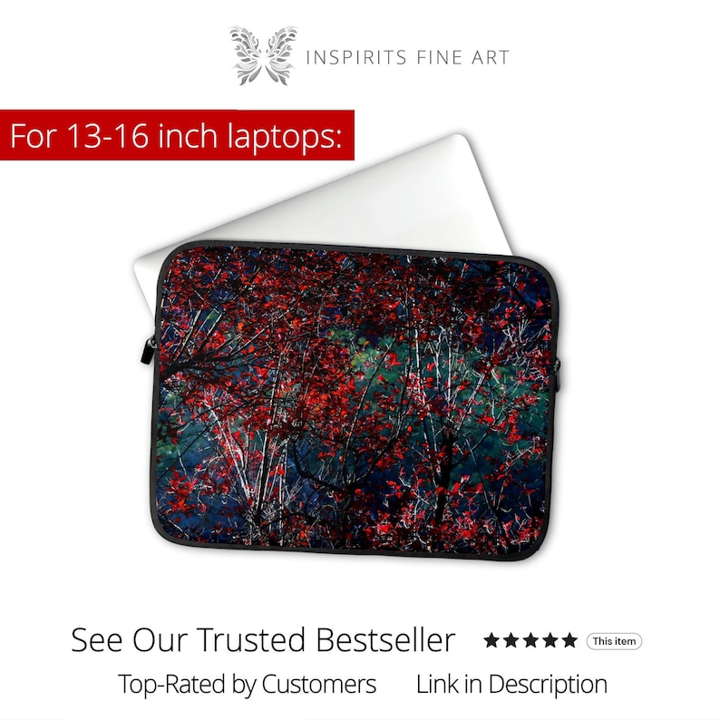 Bolso gótico para portátil de 17 pulgadas con asa, bolso Dark Academia para mujer, funda gótica para Dell, Lenovo, Thinkpad, HP, LG, MSI Titan, Alienware imagen 8