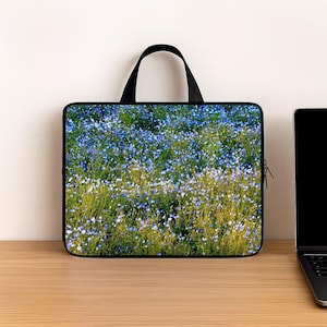 Wildflower 17-Zoll-Laptoptasche mit Griff, Florale 17-Zoll-Laptoptasche für Frauen, Hülle für Dell Xps HP LG Lenovo Thinkpad MSI Alienware