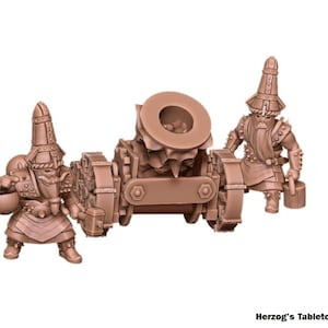 Wargame Figures - 28mm Evil Dwarf Mortar